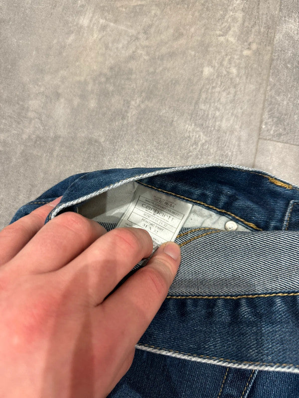 Like New Carhartt Baggy ‘Pontiac’ Single Knee Cargo Carpenter Jeans Pants w30