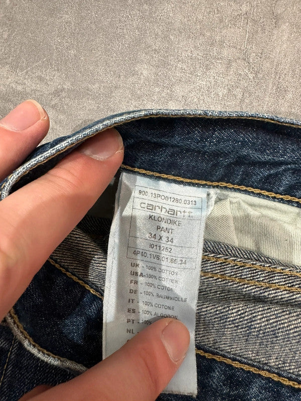 Carhartt Baggy Single Knee Klondike Pant Cargo Carpenter Jeans w34