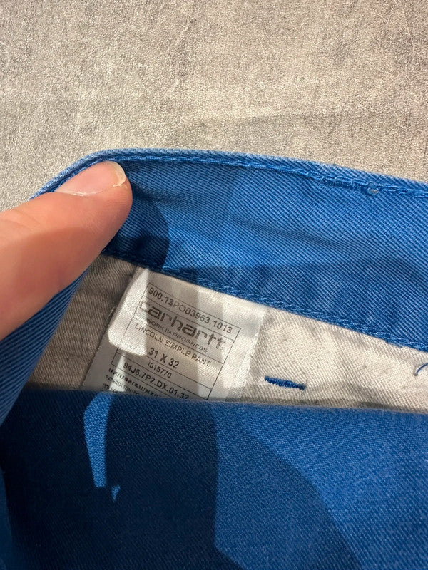 Carhartt Baggy Single Knee Lincoln Simple Pant Cargo Carpenter Jeans w30