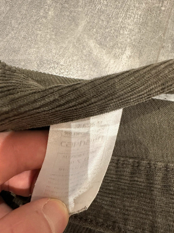 Like New Carhartt Baggy Corduroy Klondike Pant Single Knee Cargo Carpenter Jeans w30