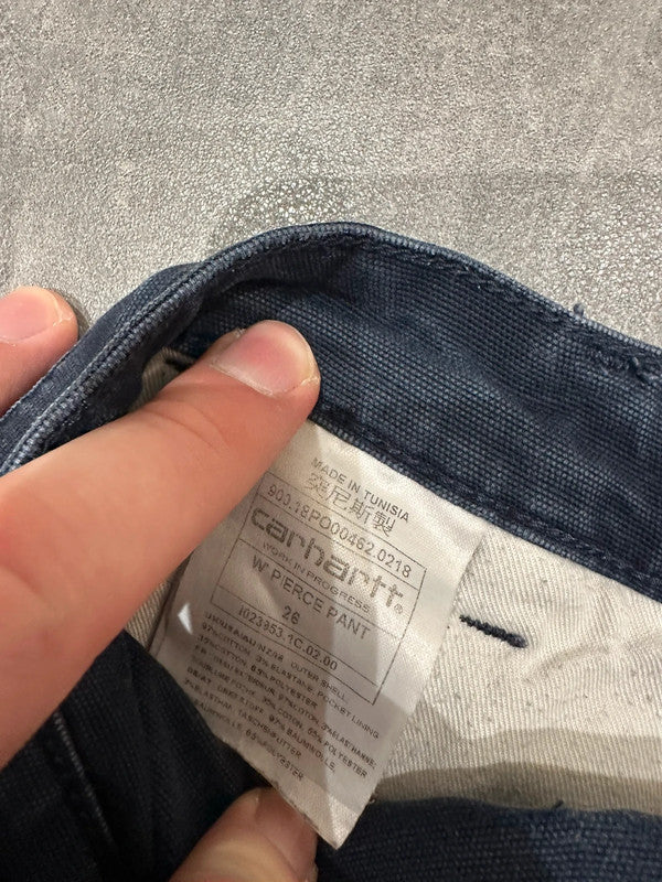 Carhartt Baggy Single Knee Cargo Carpenter Jeans Pants Navy w26