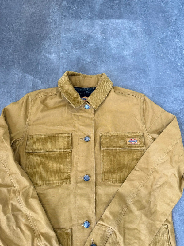 Dickies Yellow Mustard Corduroy Chore Coat S