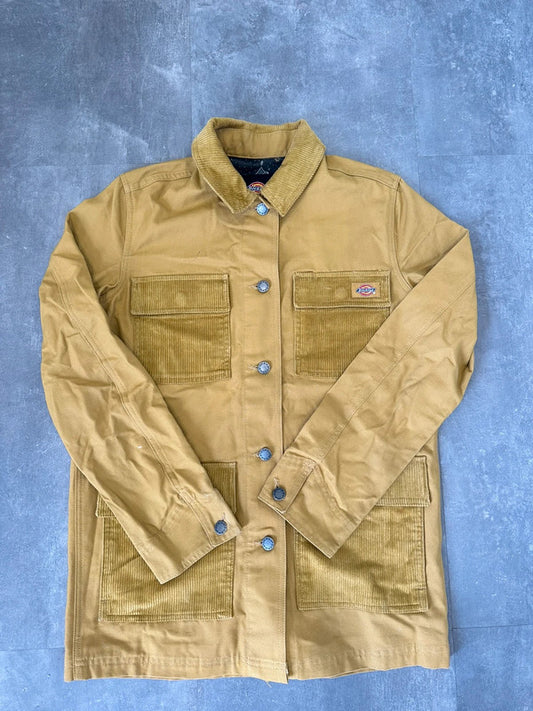 Dickies Yellow Mustard Corduroy Chore Coat S