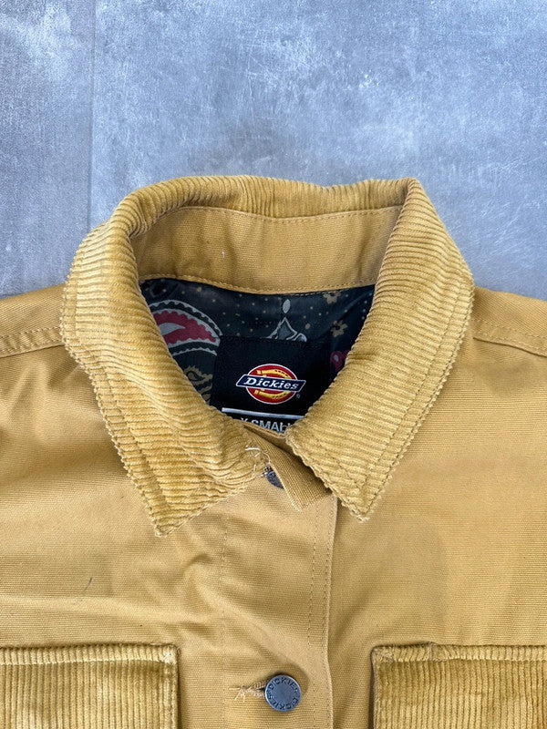 Dickies Yellow Mustard Corduroy Chore Coat S
