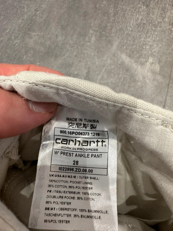 Like New Carhartt “Prest Ankle Pant” Baggy Tailored Pants w28