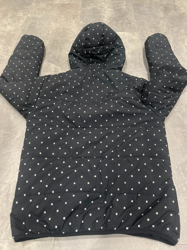 Like New Rare Carhartt Multilogo Hooded Puffer Jacket Coat S