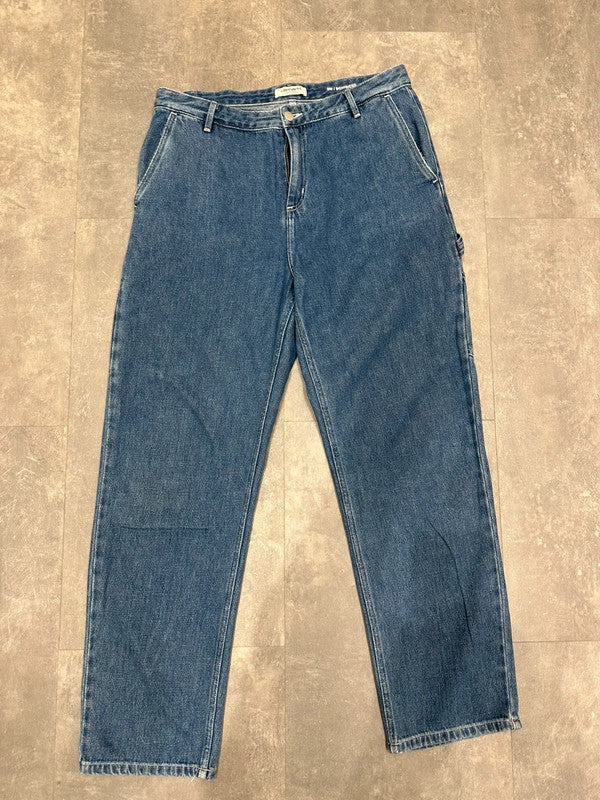 Carhartt Baggy Light Denim Single Knee Cargo Carpenter Jeans Pants w30