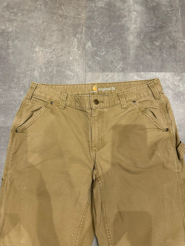 Carhartt Baggy Single Knee Cargo Carpenter Jeans Pants Brown w32