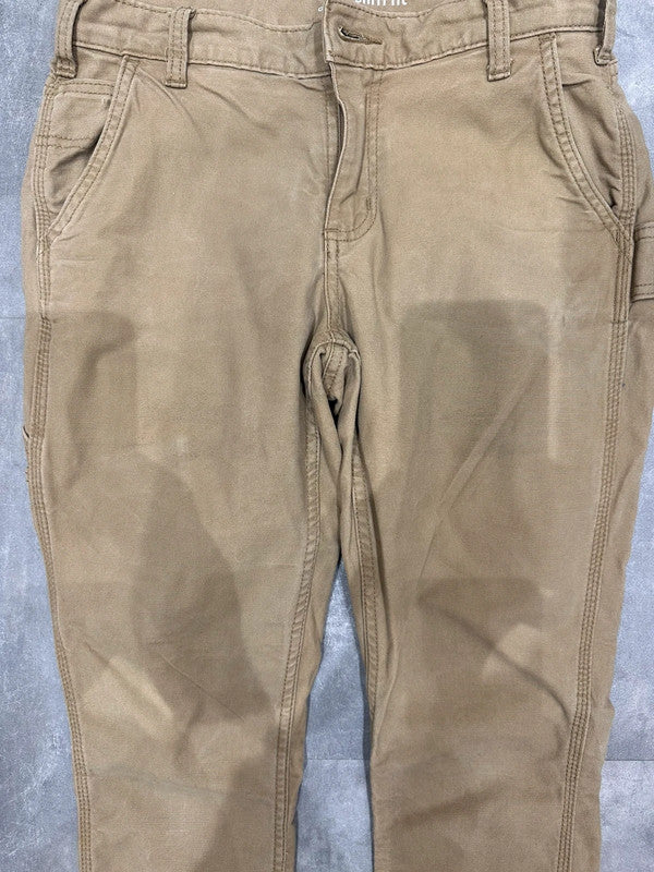 Carhartt Baggy Single Knee Cargo Carpenter Jeans Pants Brown Beige w28