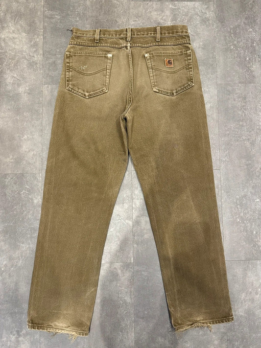 Carhartt Baggy B161 BRK Single Knee Cargo Carpenter Jeans Pants w34