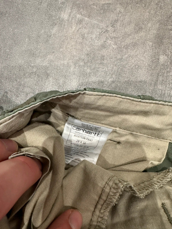 Carhartt Baggy Aviation Pant Single Knee Cargo Carpenter Jeans w30