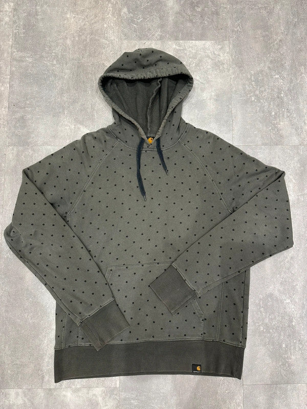 Vintage Carhartt (May 2007) Multilogo Mellow Hooded Sweat M