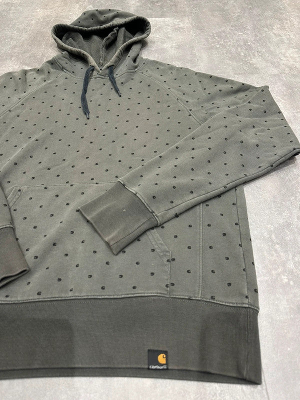 Vintage Carhartt (May 2007) Multilogo Mellow Hooded Sweat M