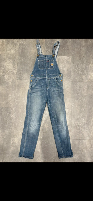 Carhartt Light Denim Dungaree Bib Overalls w30 (S)