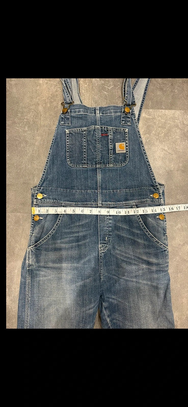 Carhartt Light Denim Dungaree Bib Overalls w30 (S)