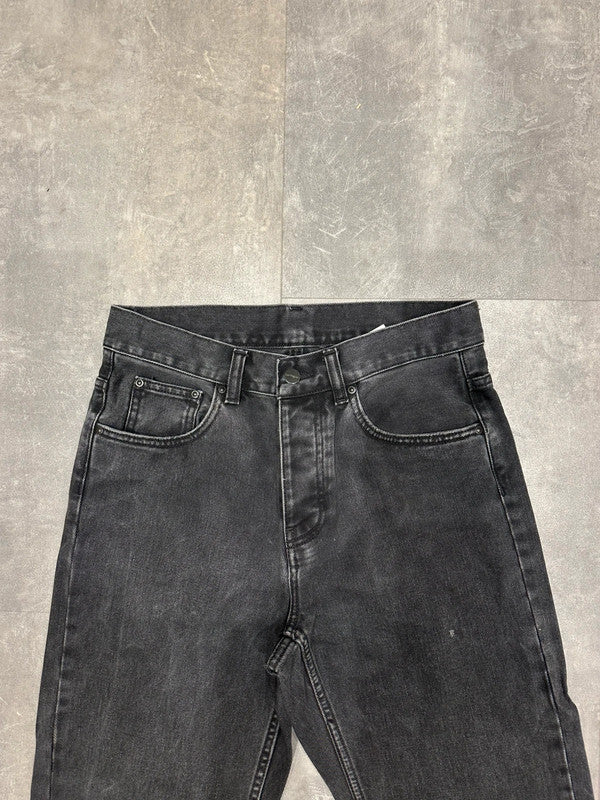 Carhartt Baggy Single Knee Landon Brandon Newel Pant Carpenter Jeans Black Grey  w28