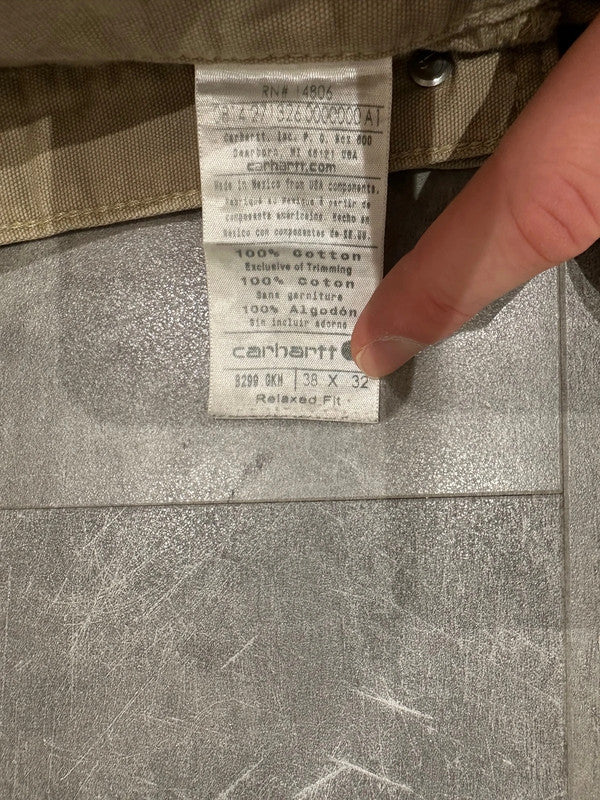 Carhartt B299 GKH Baggy Single Knee Cargo Carpenter Jeans Pants w38