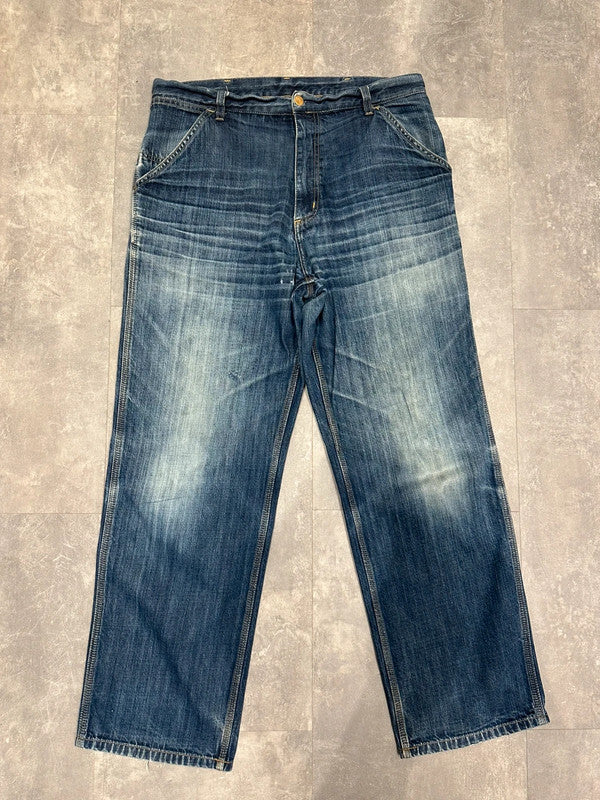 Vintage 1999 Carhartt Baggy Simple Pant Single Knee Cargo Carpenter Jeans w34