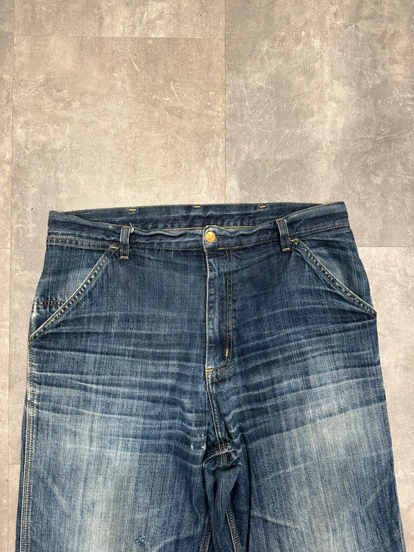 Vintage 1999 Carhartt Baggy Simple Pant Single Knee Cargo Carpenter Jeans w34