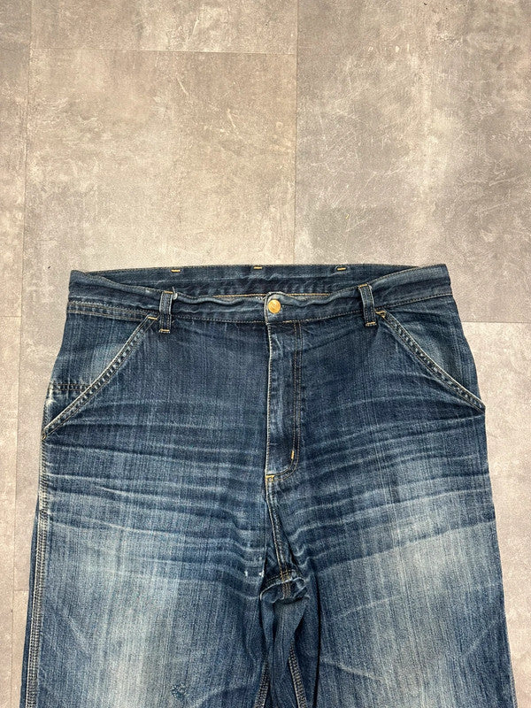Vintage 1999 Carhartt Baggy Simple Pant Single Knee Cargo Carpenter Jeans w34