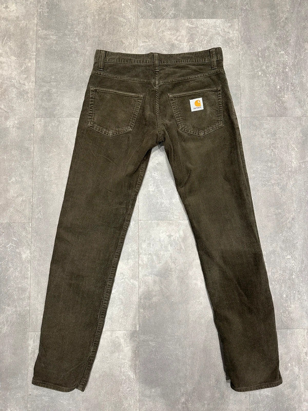 Like New Carhartt Baggy Corduroy Klondike Pant Single Knee Cargo Carpenter Jeans w30
