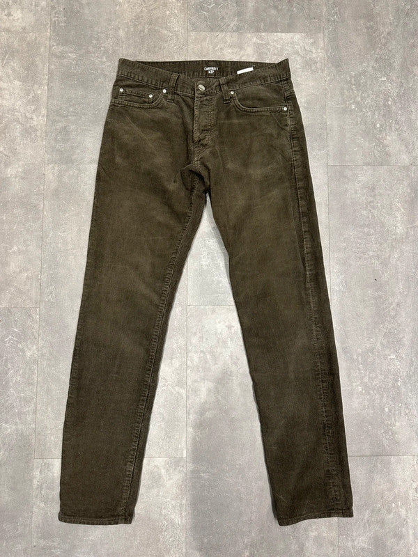 Like New Carhartt Baggy Corduroy Klondike Pant Single Knee Cargo Carpenter Jeans w30