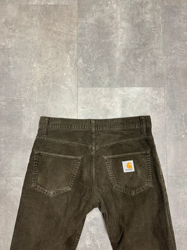 Like New Carhartt Baggy Corduroy Klondike Pant Single Knee Cargo Carpenter Jeans w30