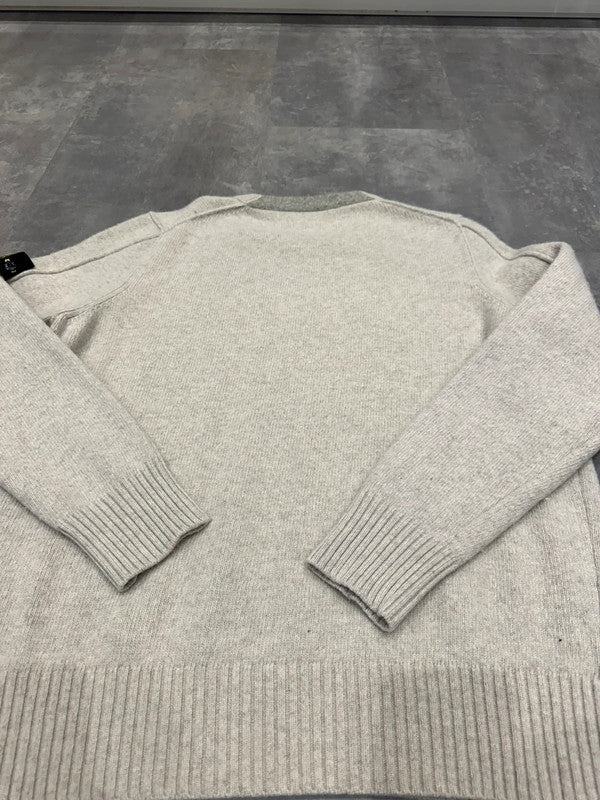 Vintage (2001) Stone Island Knitted Wool Sweat Cream Beige L
