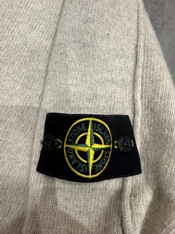 Vintage (2001) Stone Island Knitted Wool Sweat Cream Beige L