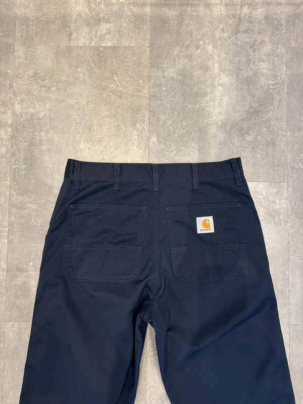 Carhartt Baggy Simple Pant Single Knee Cargo Carpenter Jeans Navy w30