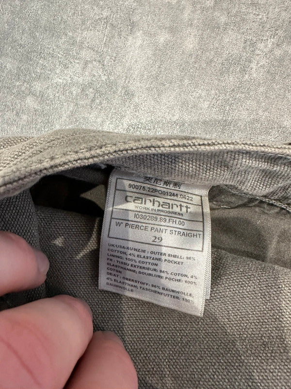 Brand New Carhartt Baggy Single Knee Cargo Carpenter Jeans Washed Grey w30