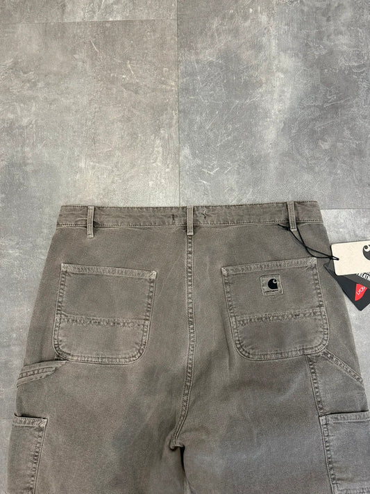 Brand New Carhartt Baggy Single Knee Cargo Carpenter Jeans Washed Grey w30