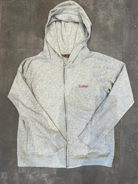 Vintage Carharrt Embroidered Script Hooded Ballad Jacket Sweat S