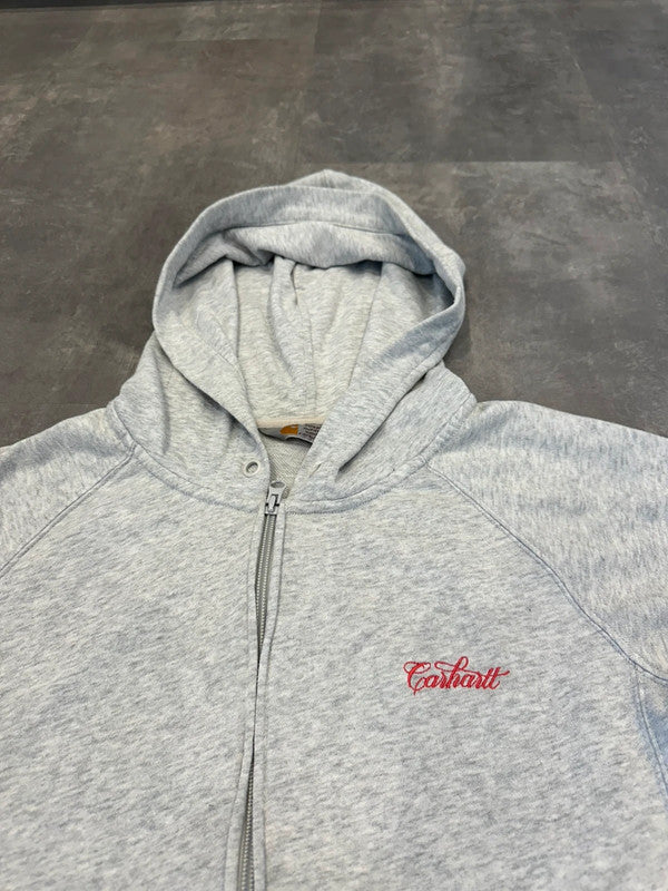 Vintage Carharrt Embroidered Script Hooded Ballad Jacket Sweat S