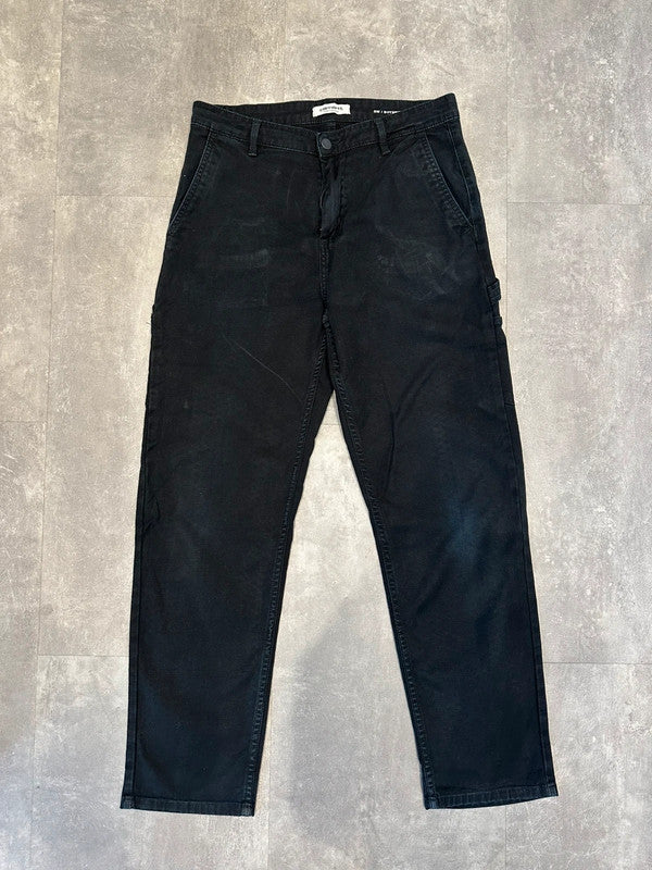 Carhartt Baggy Single Knee Cargo Carpenter Jeans Black w26