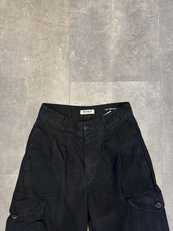 Carhartt Baggy Collins Pant Cargo Single Knee Carpenter Jeans Black w26