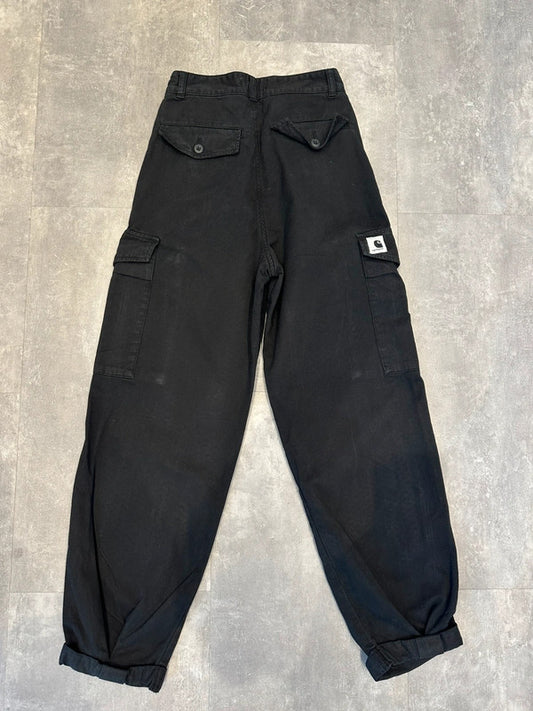 Carhartt Baggy Collins Pant Cargo Single Knee Carpenter Jeans Black w26