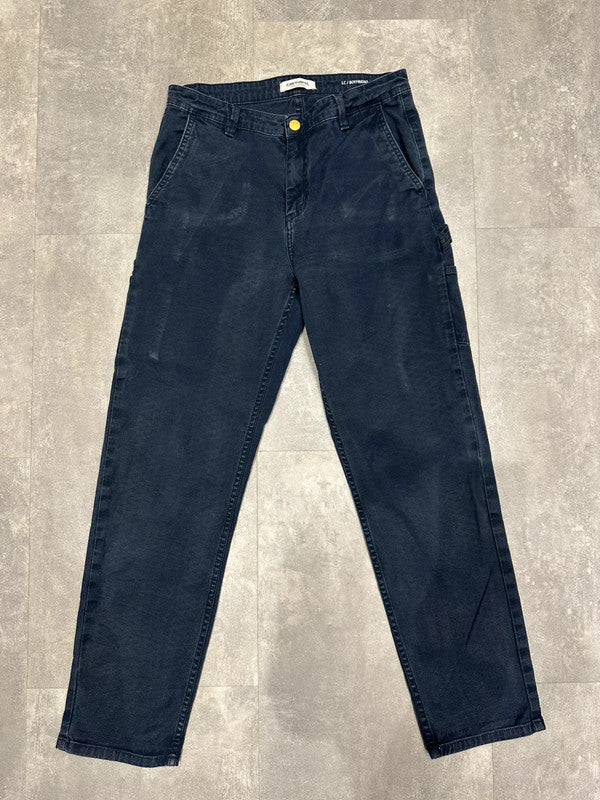 Carhartt Baggy Single Knee Cargo Carpenter Jeans Pants Navy w26