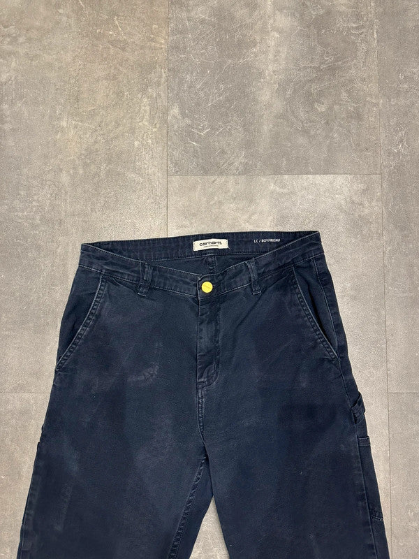 Carhartt Baggy Single Knee Cargo Carpenter Jeans Pants Navy w26