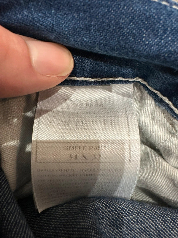 Carhartt Baggy Simple Landon Brandon Pant Single Knee Cargo Carpenter Jeans w34